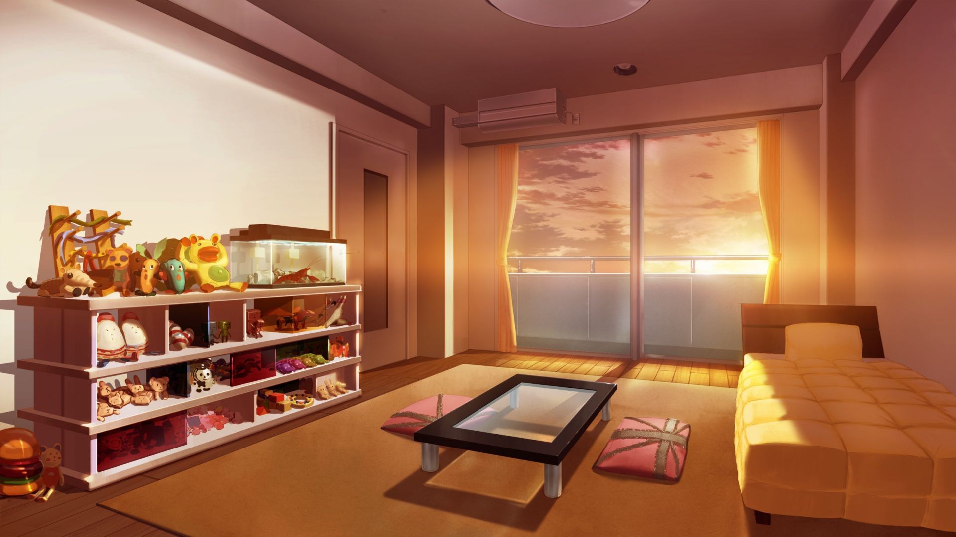 anime furniture room indoors window table chair interior design seat home house floor rug luxury family contemporary sofa apartment