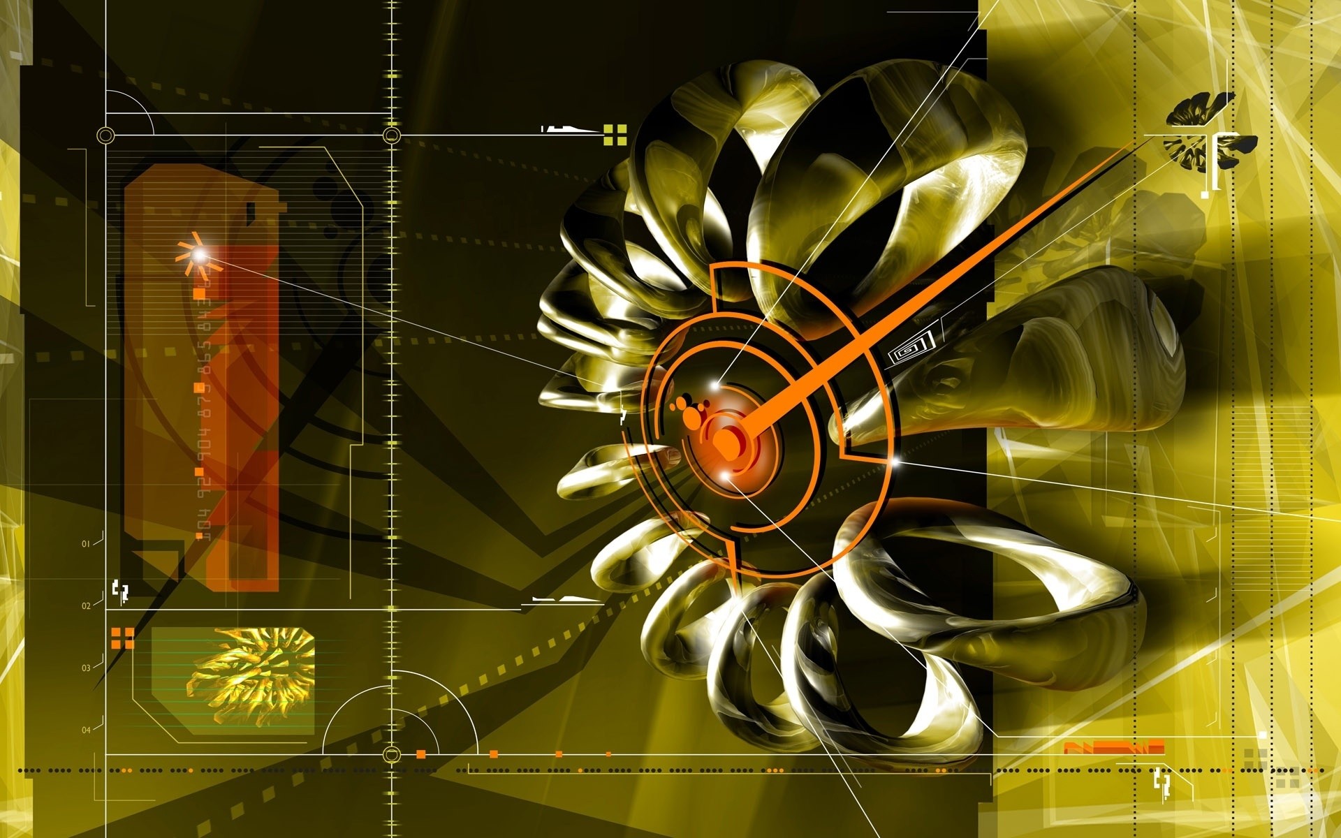 abstract illustration design desktop technology light wing digital art