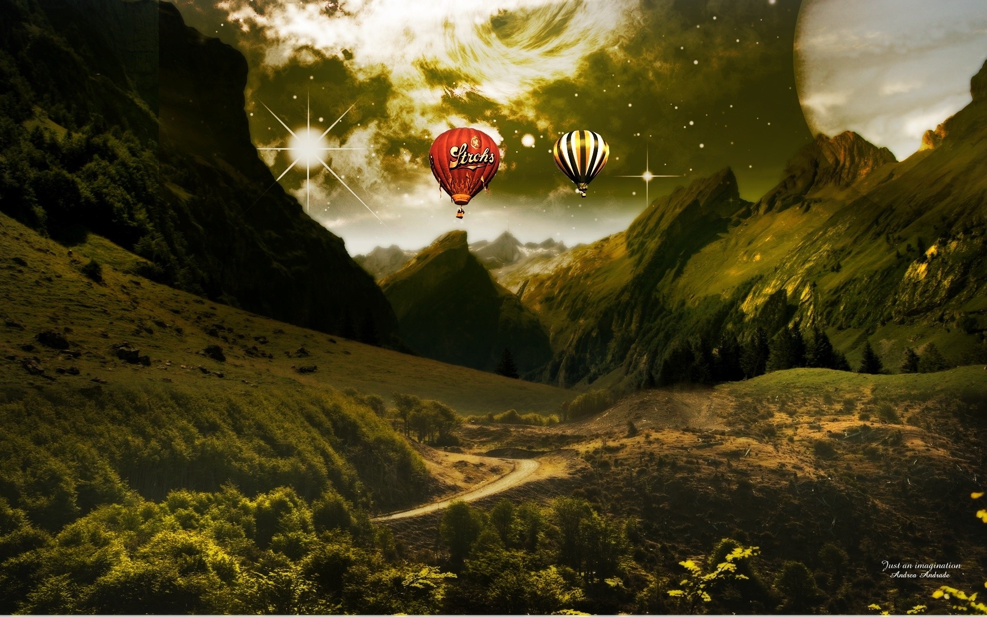 fantasy travel outdoors water nature landscape mountain sky adventure
