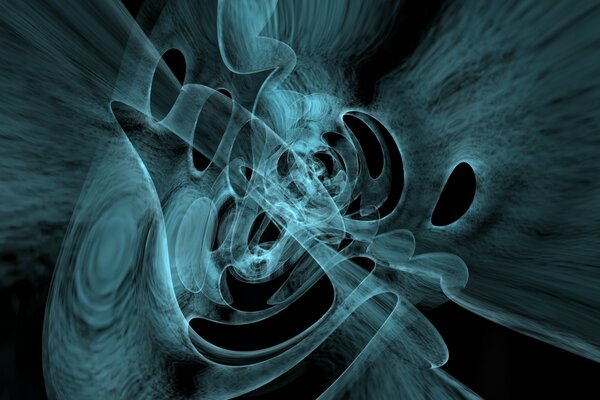 Abstract pattern using smoke