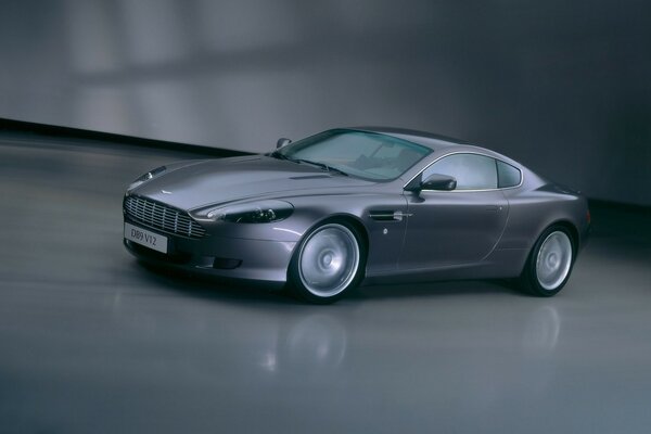 Aston martin in drift