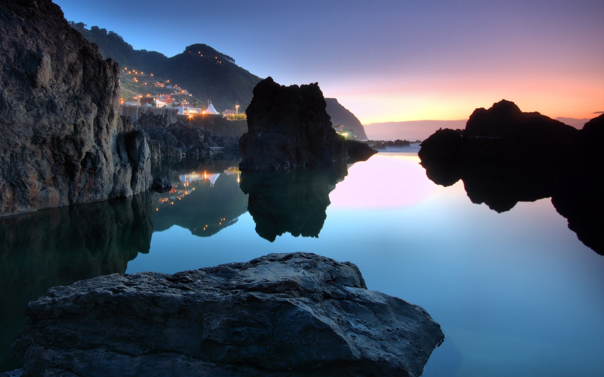 landscapes water sunset landscape dawn travel sky outdoors nature reflection lake rock sea seashore mountain ocean beach sun dusk