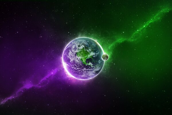 Science astronomy, spherical planet