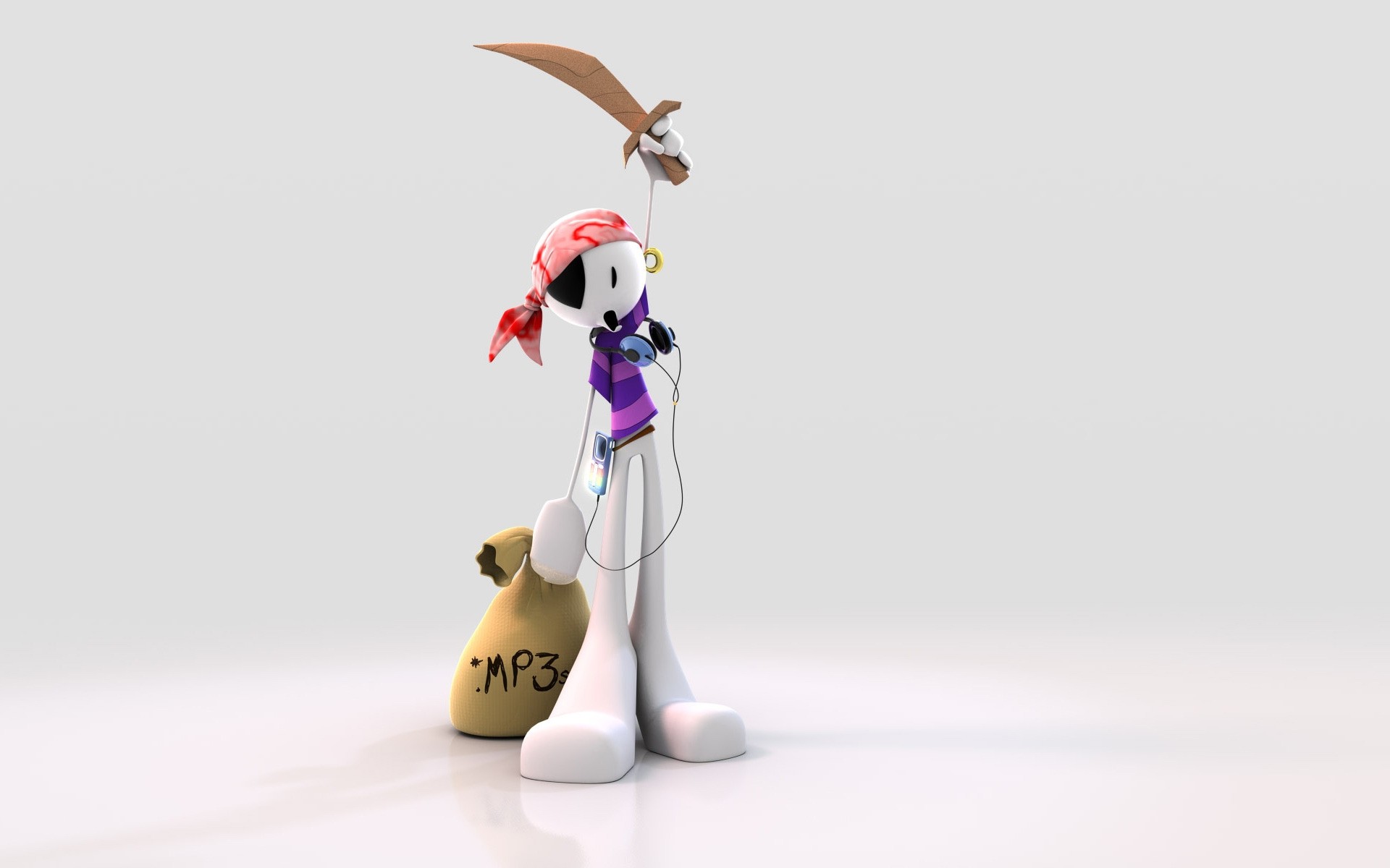 abstract balance woman man isolated pirate