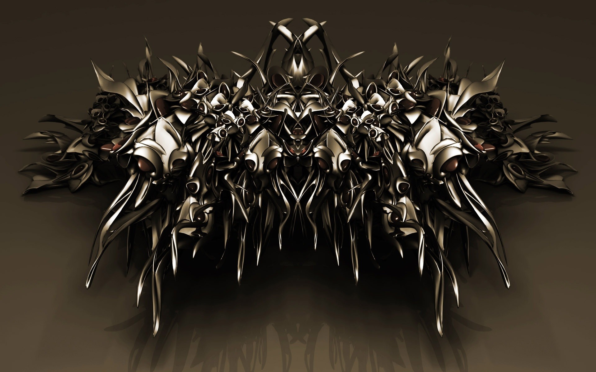 abstract iron metallic decoration exhibition steel art vintage chrome desktop luxury shining still life design screw gold graphic texture sharp