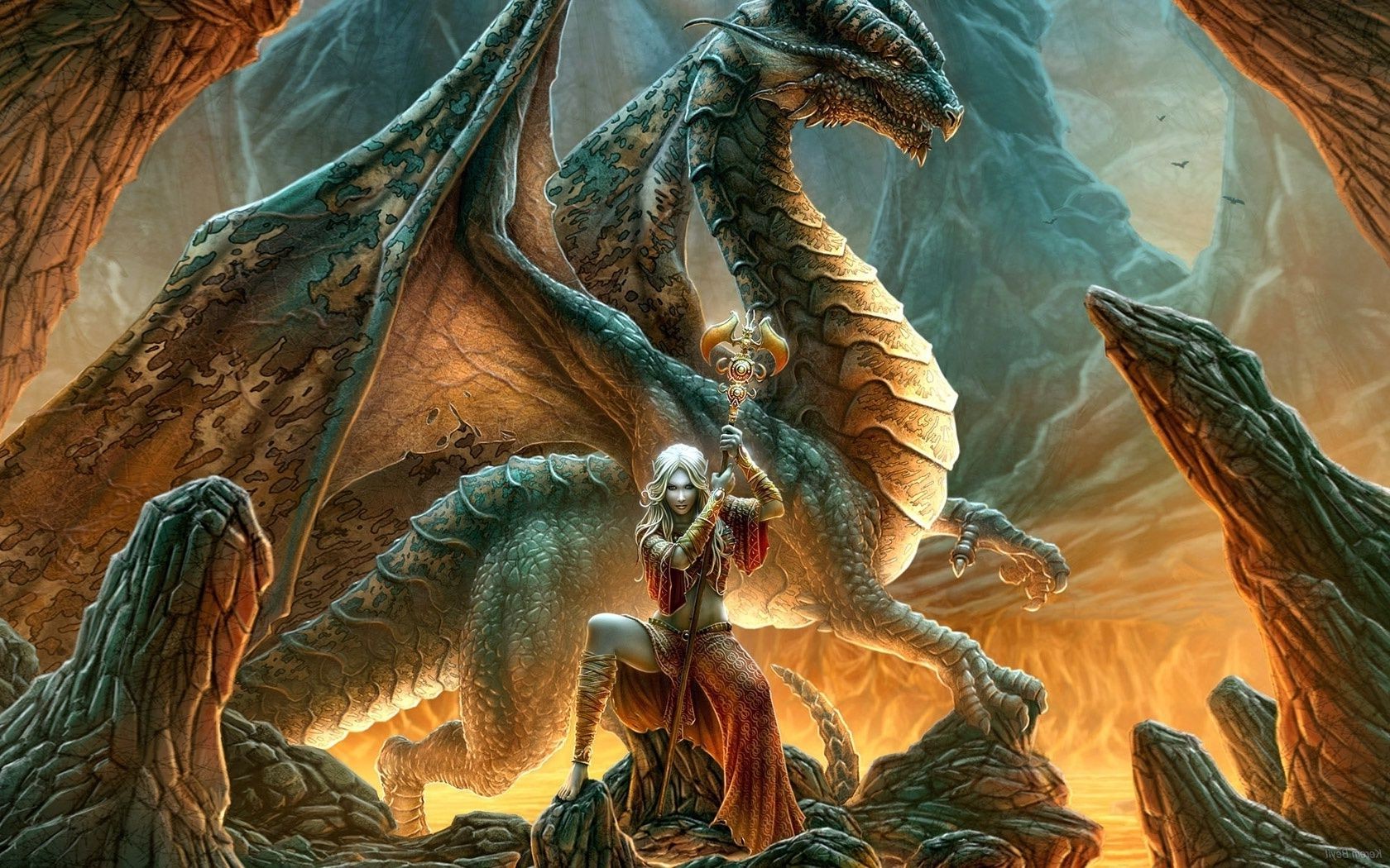 dragons art painting illustration religion