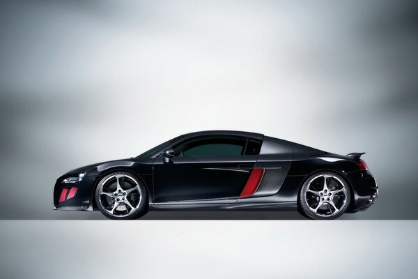 Black two-door sports audi