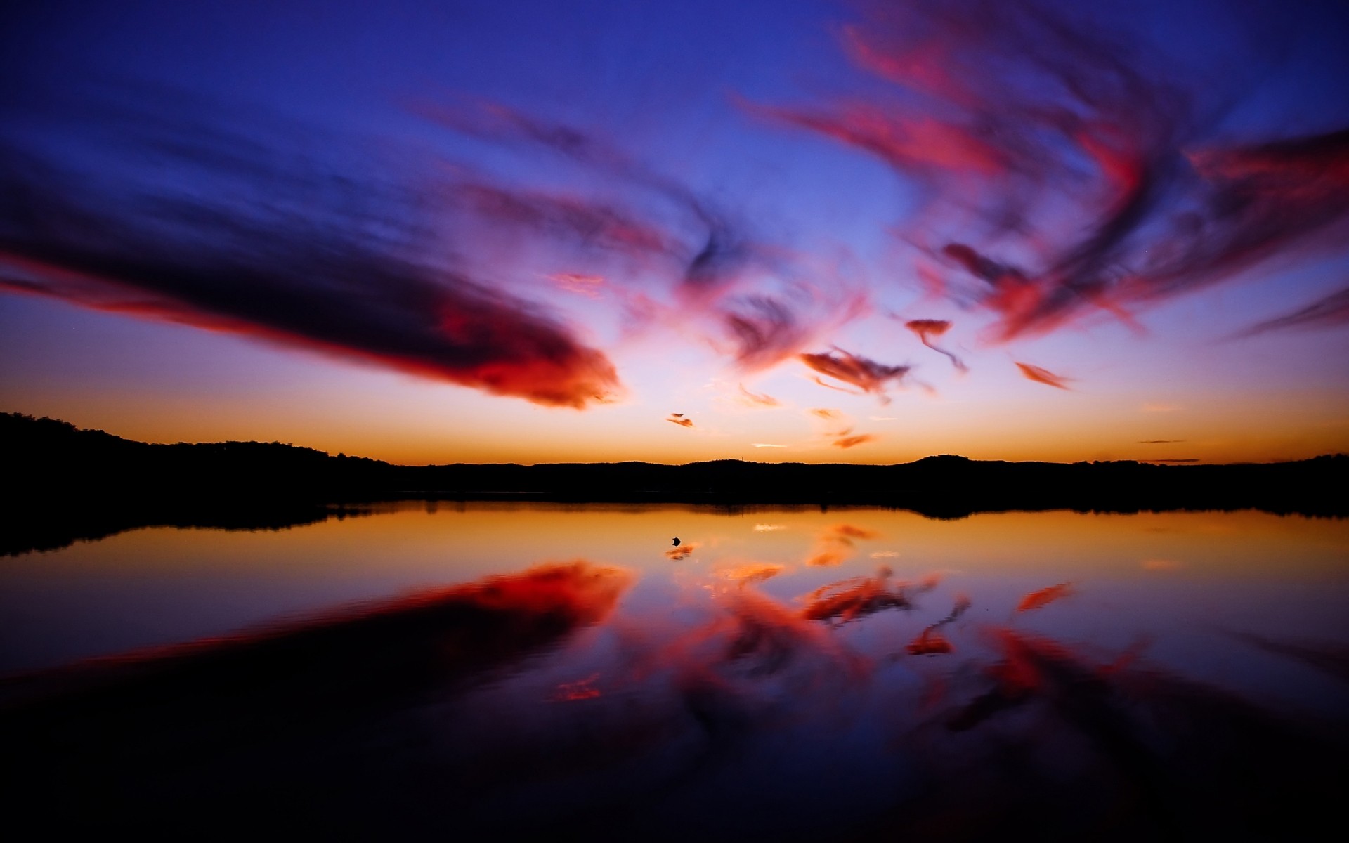 landscapes sunset dawn sun evening abstract art light color landscape dusk flame seascape sea blue