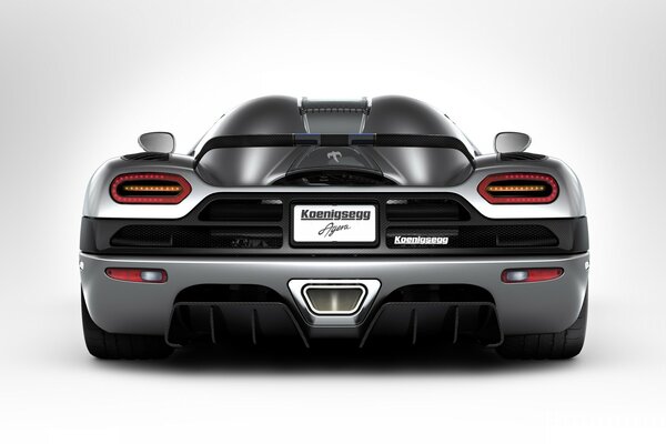 Sports car on a white background