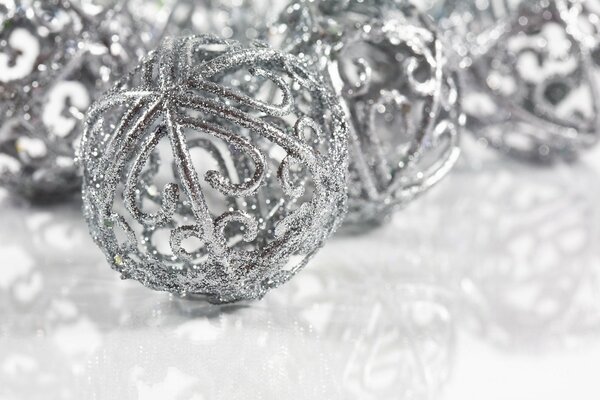 Silver Christmas Tree Balls for Christmas Tree