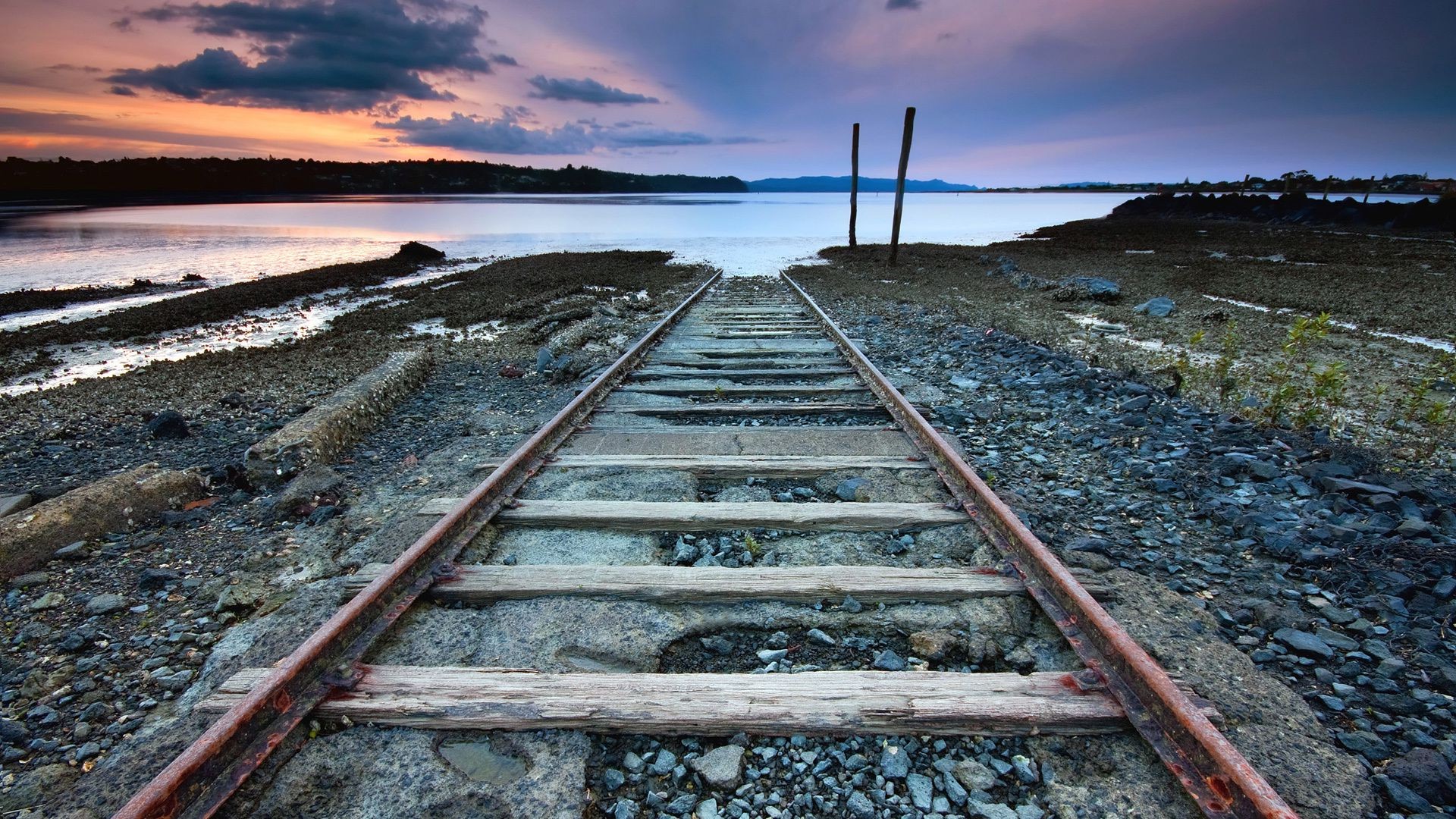road railway train track travel guidance sky gravel transportation system outdoors perspective line long landscape iron platform steel