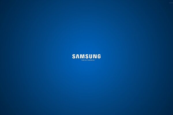 Samsung logo on a solid background