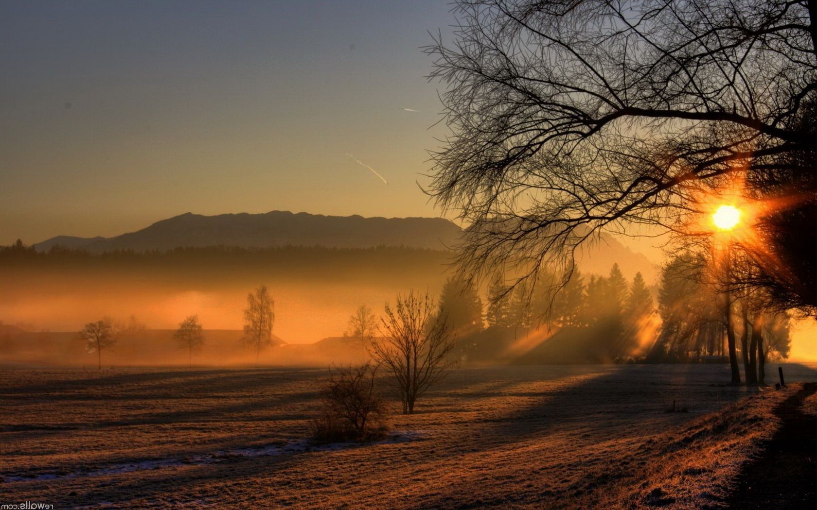 the sunset and sunrise sunset dawn landscape evening sun sky nature tree dusk winter light fair weather outdoors fall fog