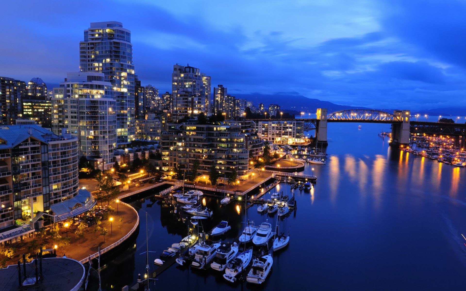 bridges city architecture dusk travel water cityscape evening skyline building illuminated sky river downtown skyscraper bridge business reflection sunset waterfront