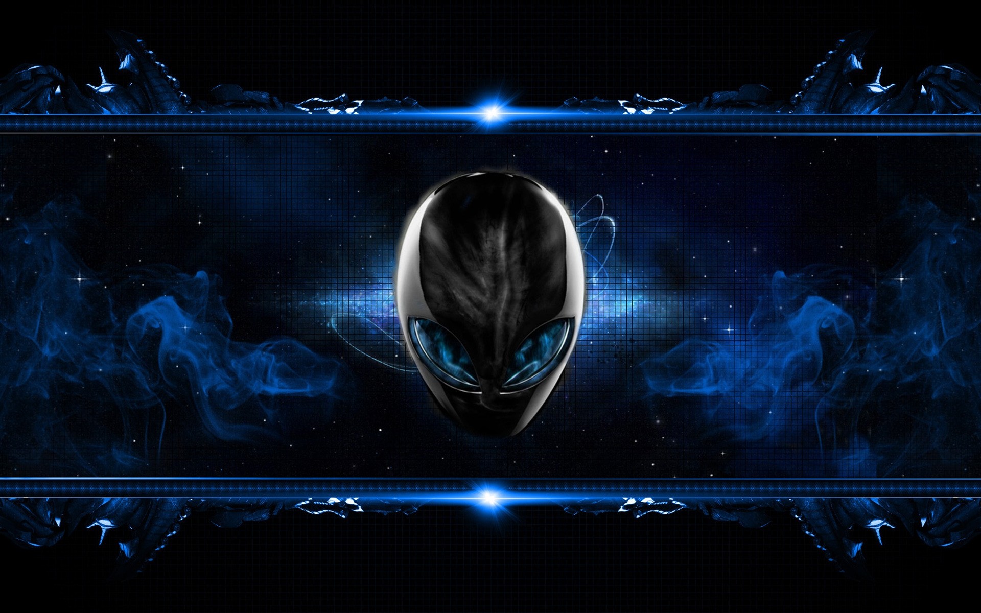 alienware desktop abstract dark light