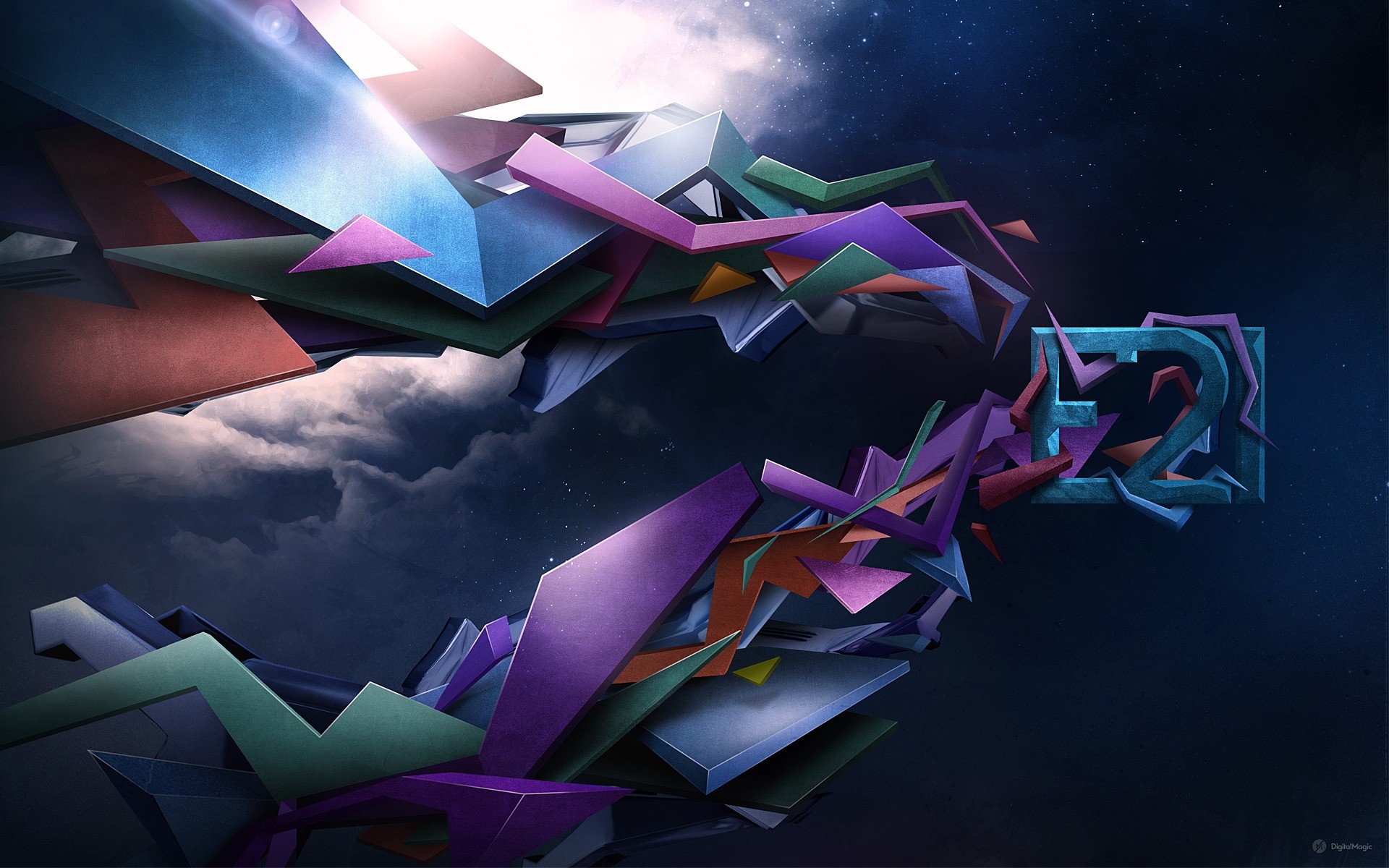 abstract light art desktop color business illustration