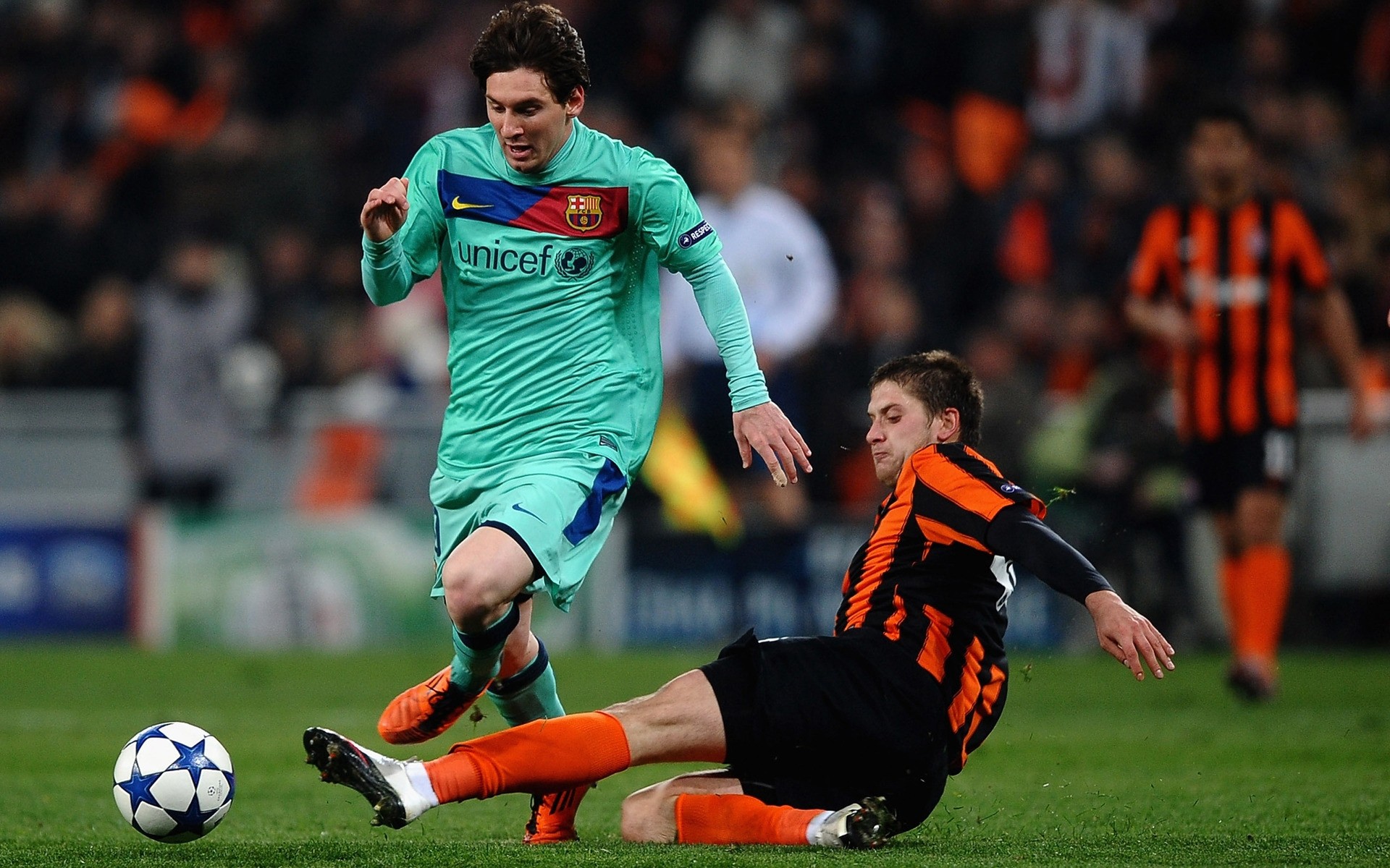 football soccer competition match ball man stadium athlete soccer player uniform soccer ball adult game action outfit foot league star barcelona young argentina
