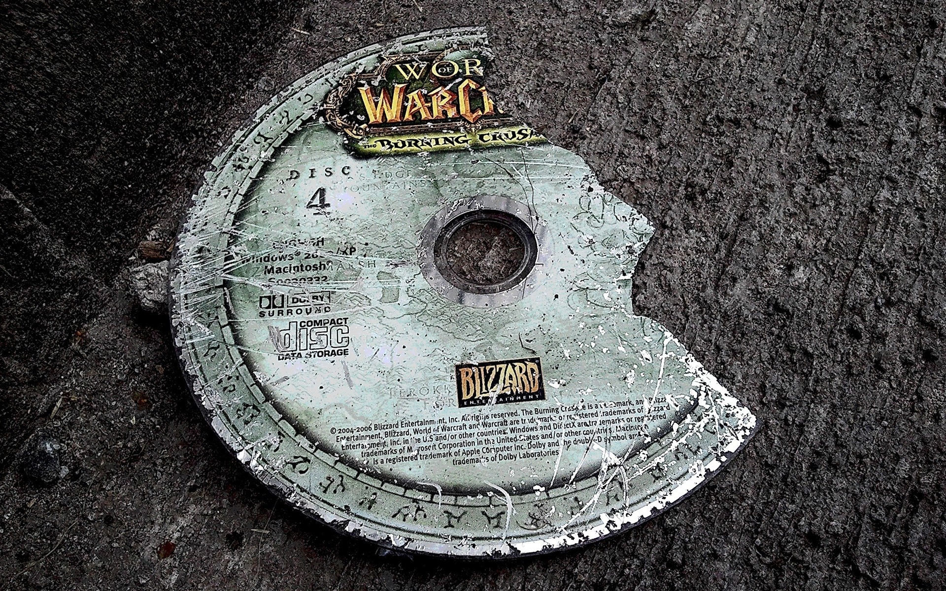 world of warcraft old desktop symbol disc broken role action fiction