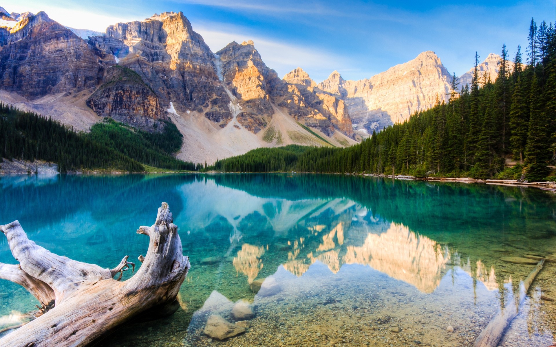 landscapes water lake mountain landscape reflection scenic snow nature travel outdoors wood rock valley sky background mountains rocks stones
