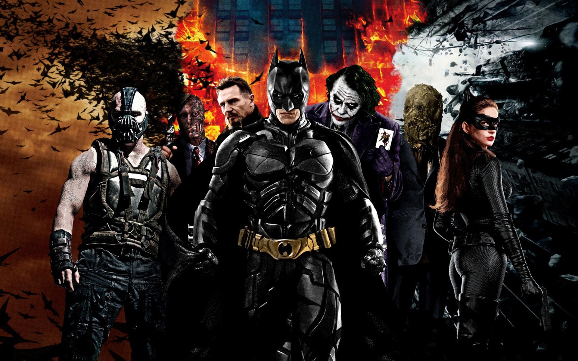 movies rebellion battle war group police weapon music festival adult punk costume rally man the dark knight batman bane joker
