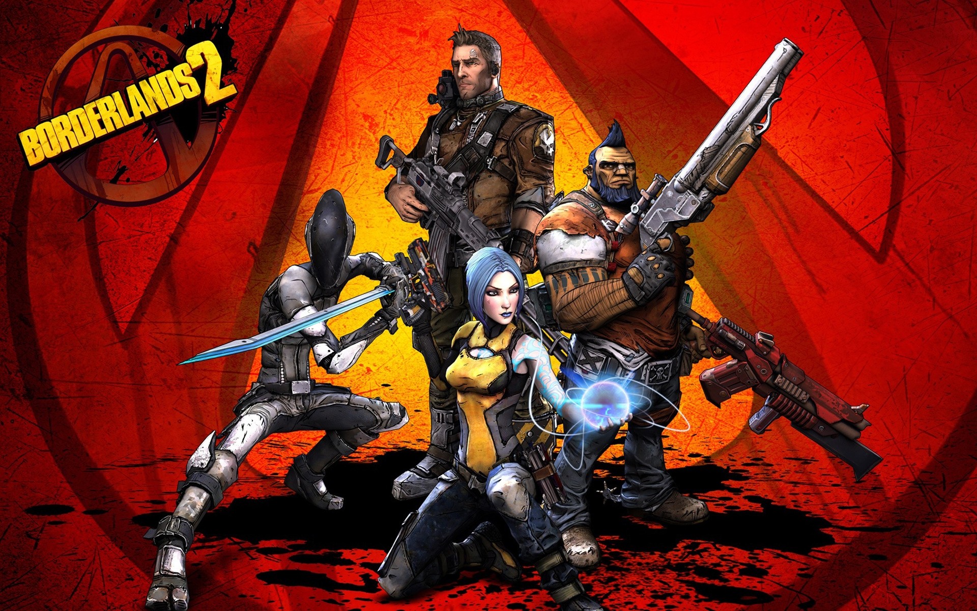 other games art weapon man group action game guns monsters