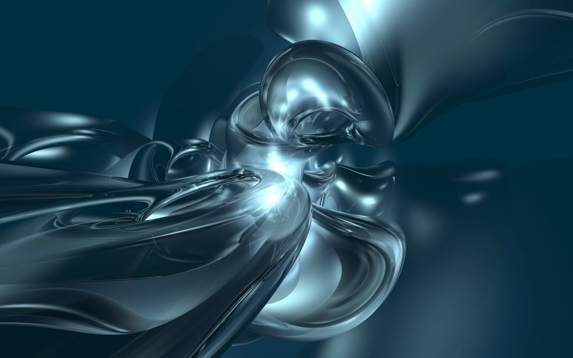 abstract curve wave motion design light desktop shining fantastic dynamic illustration graphic show fantasy shape smooth fractal blur color futuristic blue background art