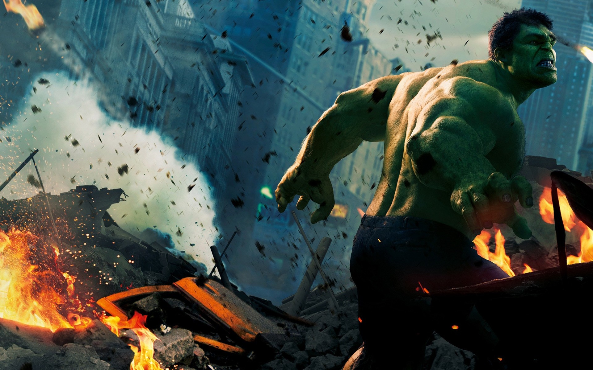 movies flame smoke adult calamity man underwater one fish green monster avengers heroes
