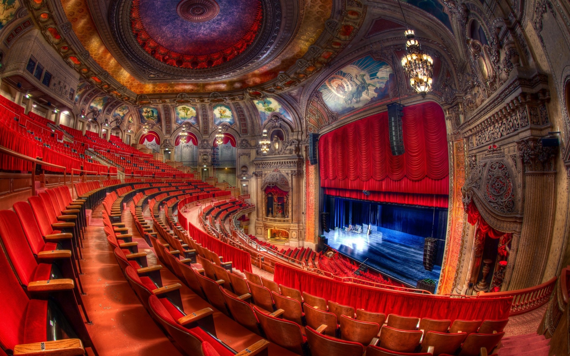 united states indoors ceiling architecture religion travel inside art theater seat auditorium scene red chairs room