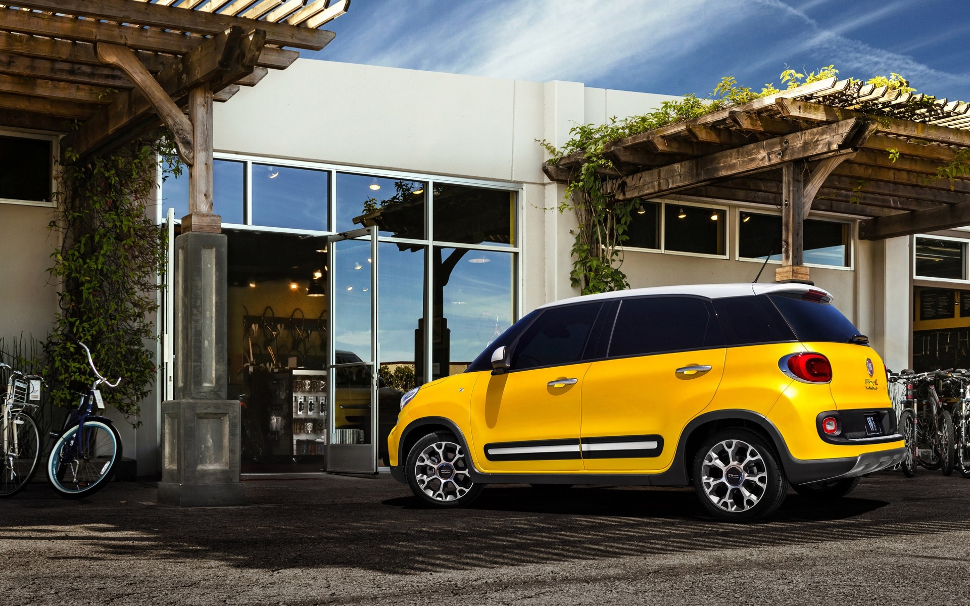fiat car vehicle transportation system road street wheel traffic pavement travel city drive fast automotive classic fiat 500l