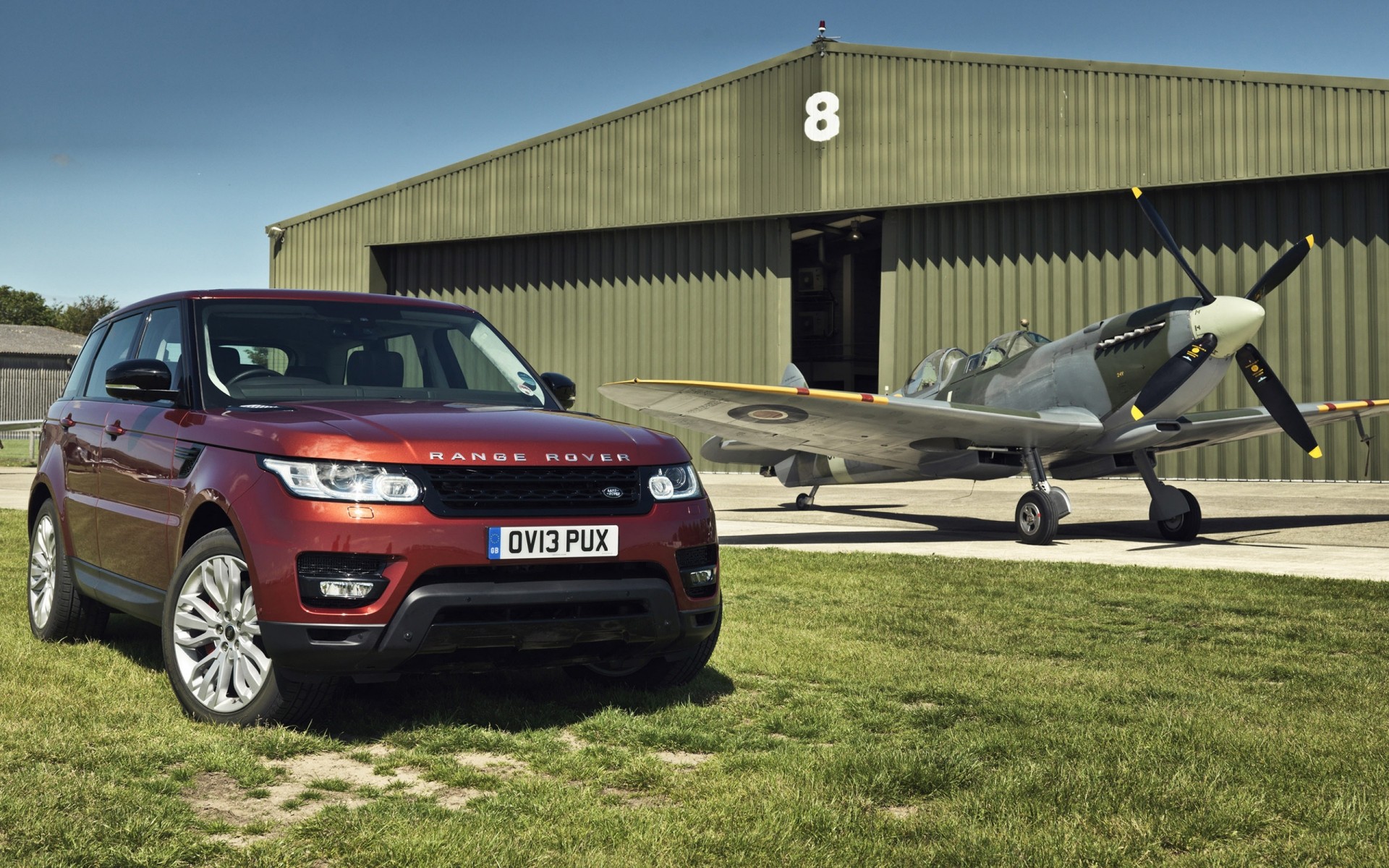 range rover vehicle car transportation system airplane