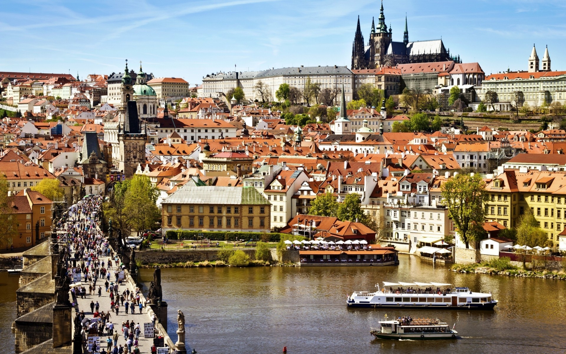 other city city town travel tourism water church architecture river cityscape sight boat building urban sea harbor house seashore outdoors panorama cathedral prague bridge