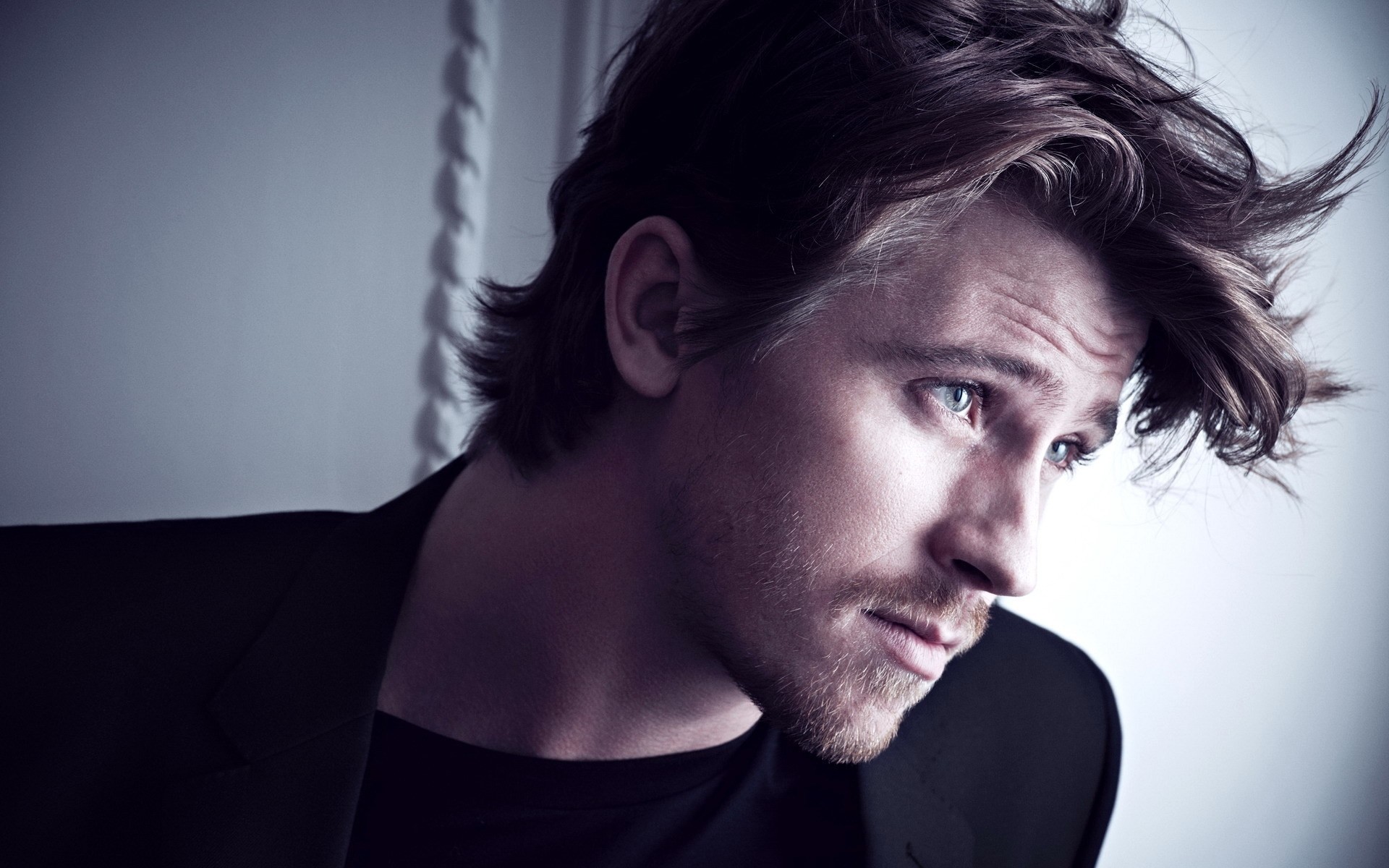 men portrait adult fashion one model man face monochrome studio garrett hedlund dude actor actors celebrity