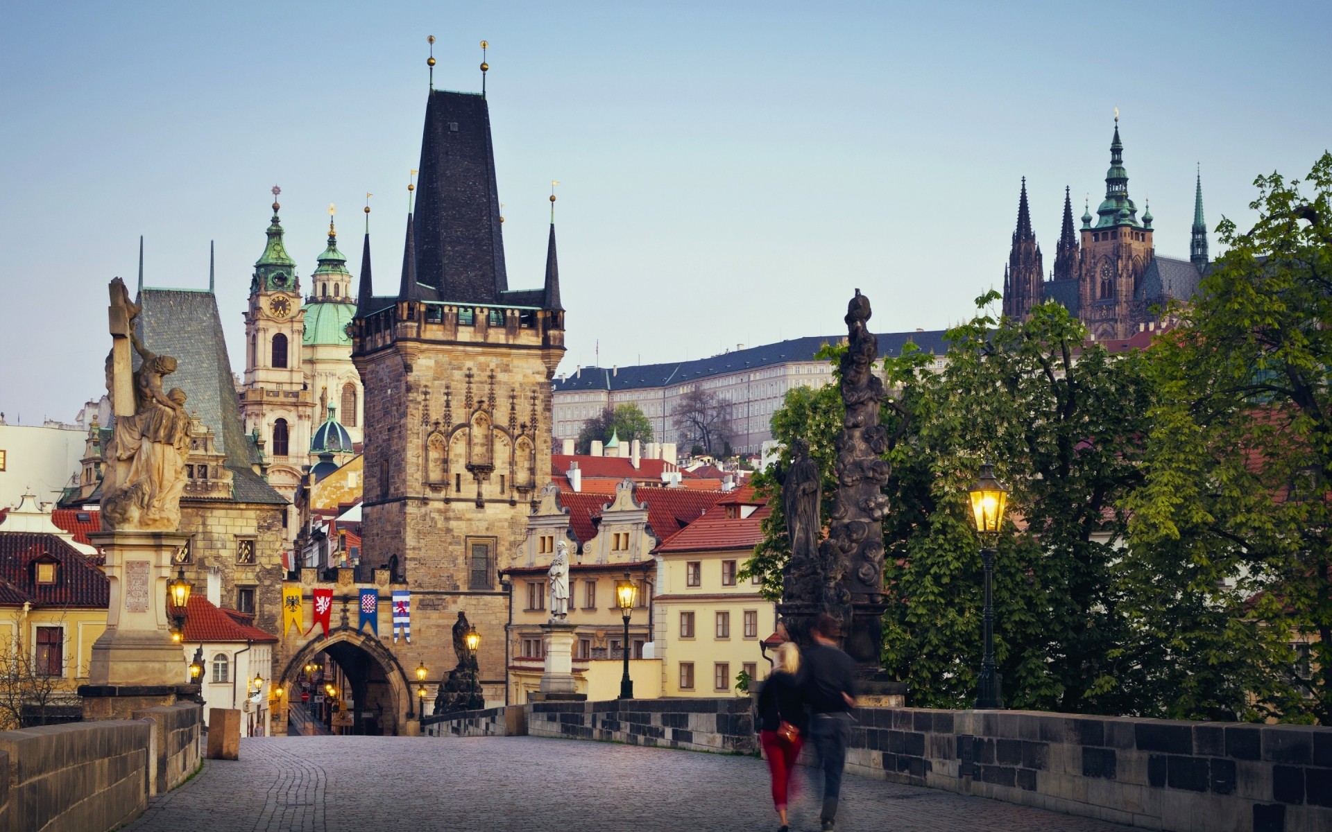 other city architecture city travel outdoors building town church sky tower cityscape tourism gothic old urban cathedral daylight castle street landmark charles bridge prague landscape