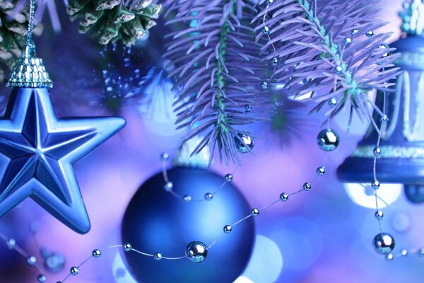 Cool Blue Christmas Decorations