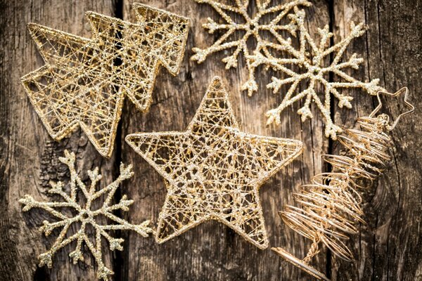 Gold Small Christmas Decorations