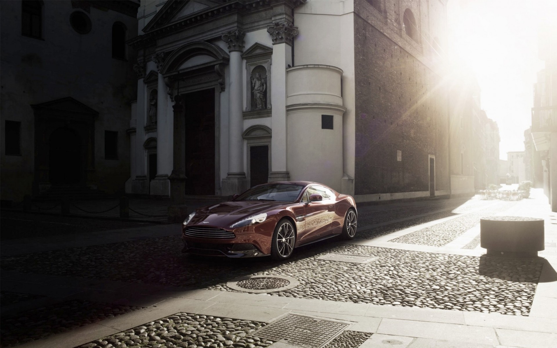 aston martin street car pavement road city travel vehicle light architecture aston martin vanquish sports cars coupe cars