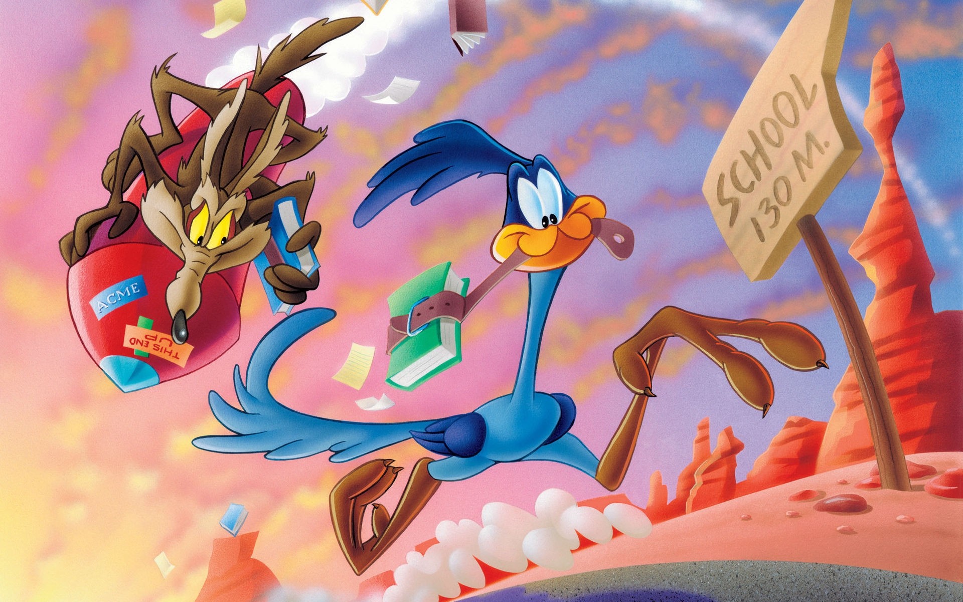 cartoons illustration desktop vector art looney tunes coyote roadrunner