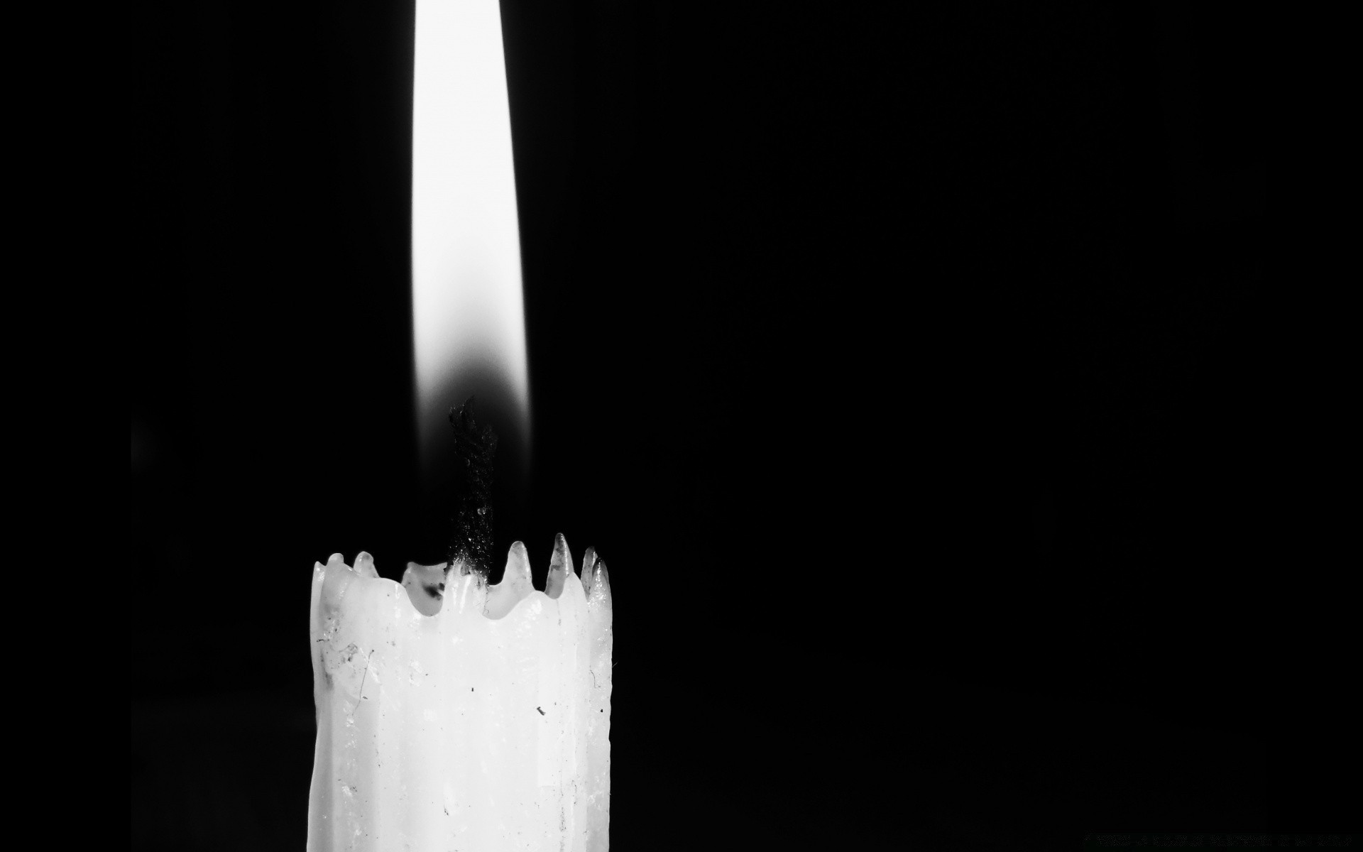 black and white still life dark candle flame wax candlelight burnt burn smoke one