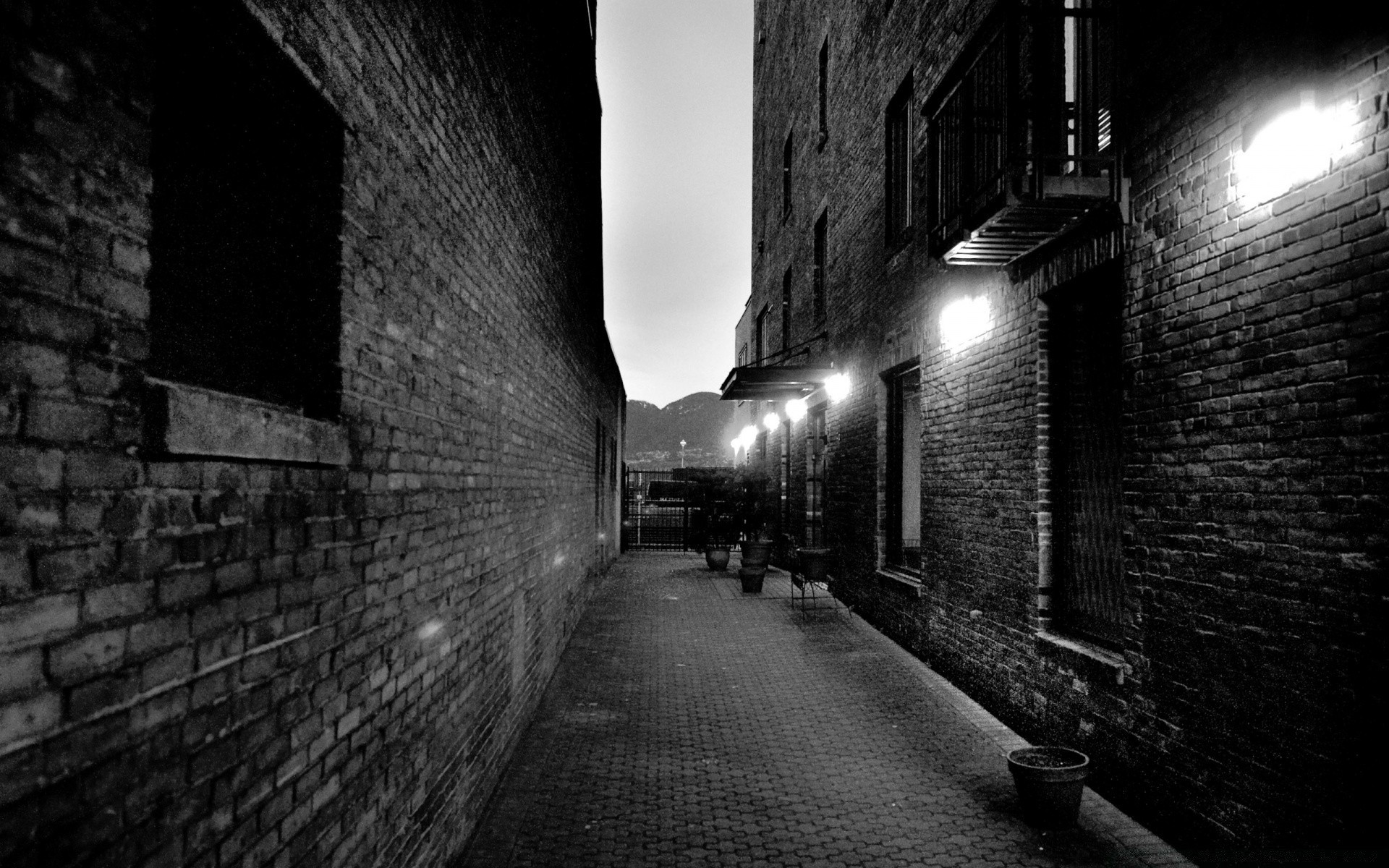 black and white light monochrome dark tunnel street abandoned architecture wall tube city urban old shadow travel perspective building