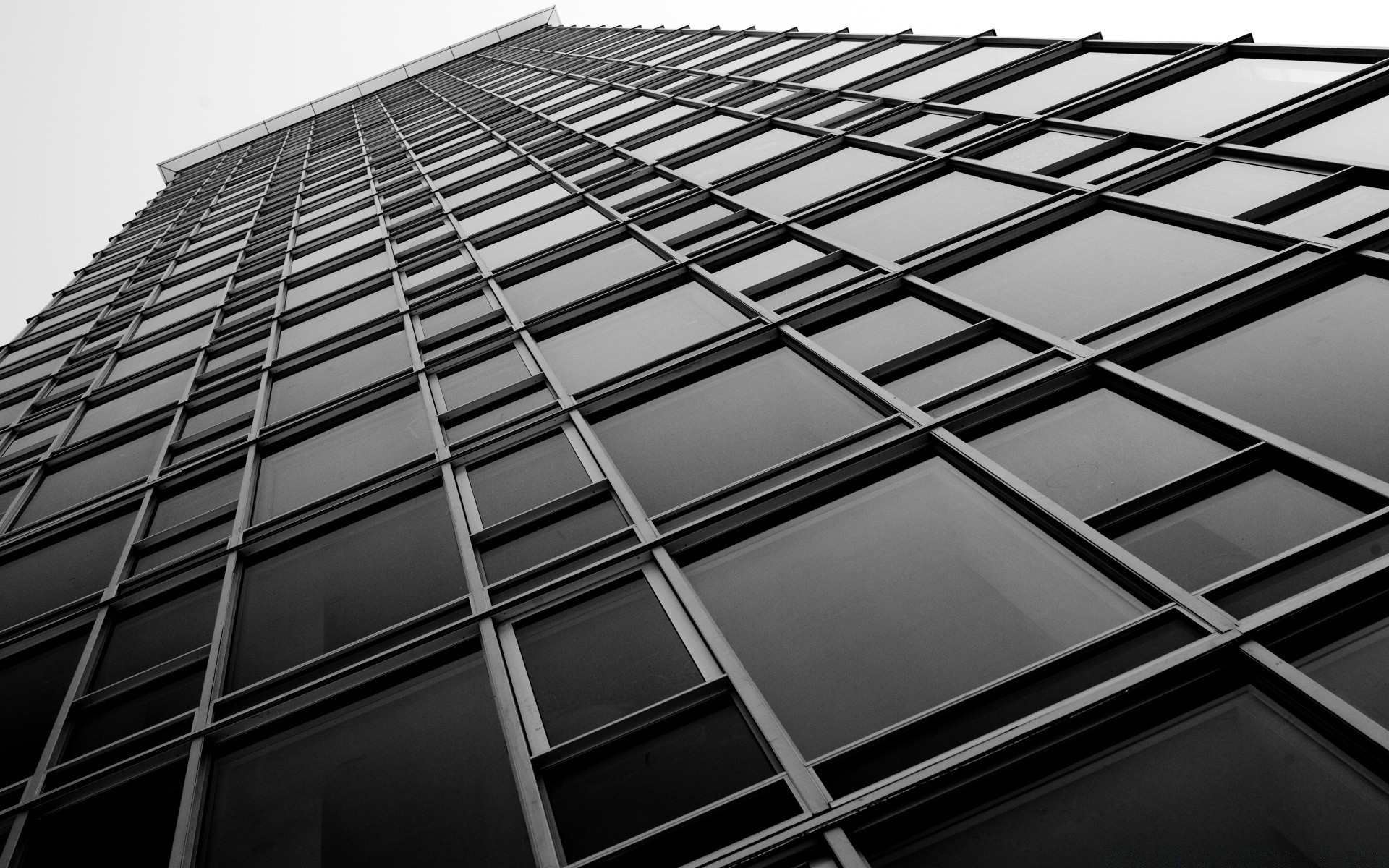 black and white architecture glass business futuristic window modern skyscraper perspective office building city reflection contemporary steel technology downtown sky monochrome