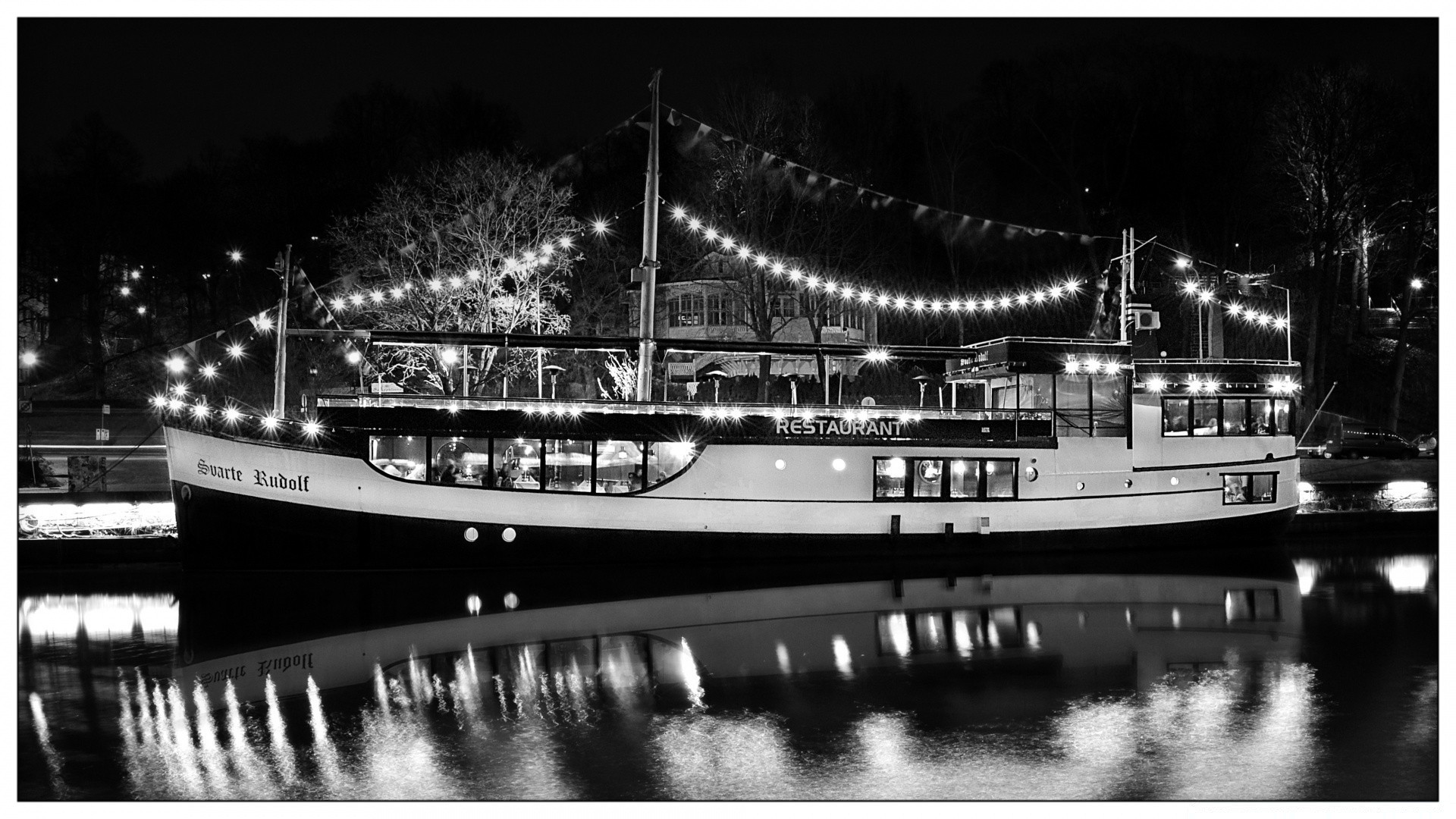 black and white bridge transportation system river city travel water street boat monochrome reflection urban sea light architecture sky photograph ship pier building harbor