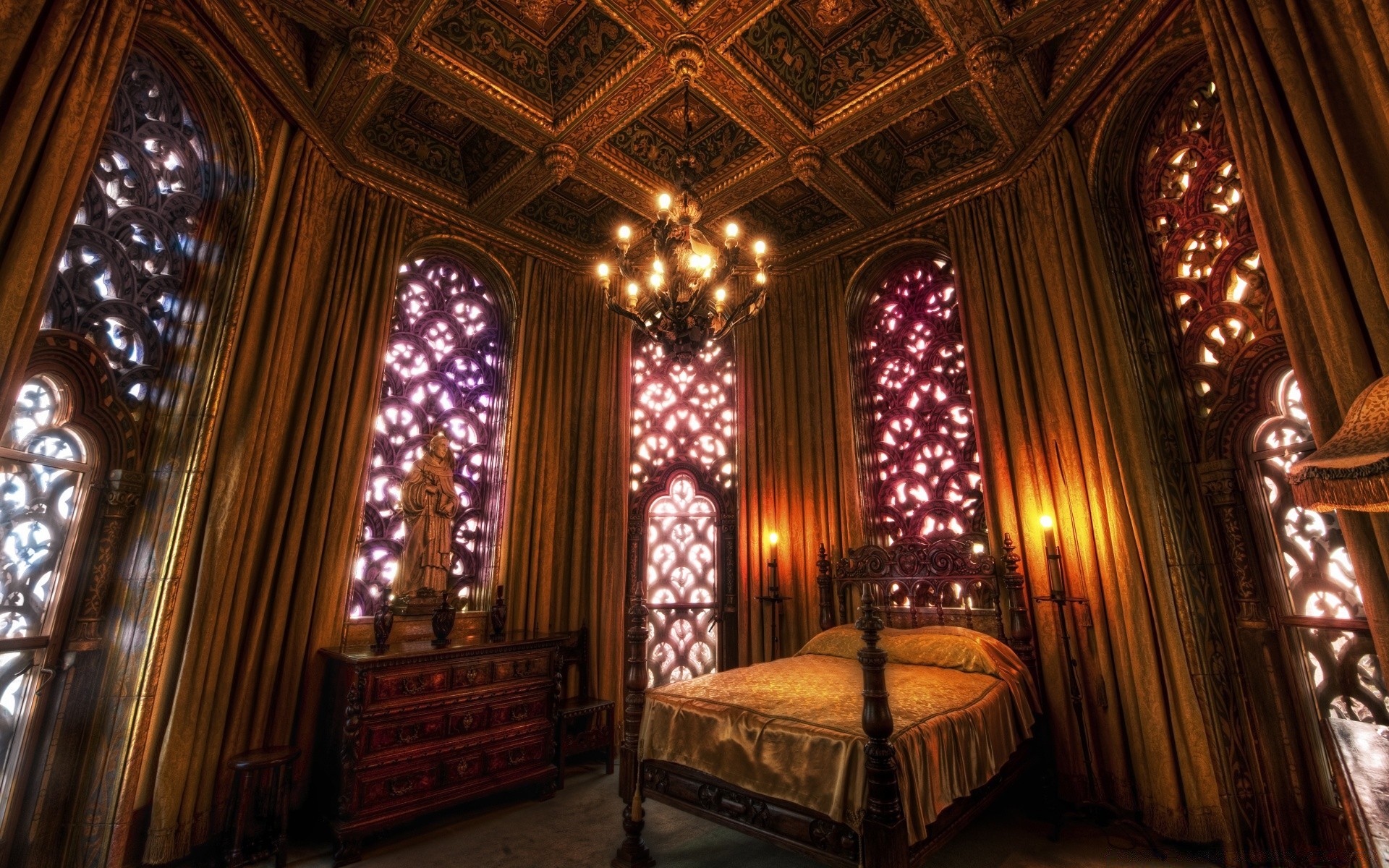 house and comfort inside indoors room curtain luxury furniture chandelier interior design