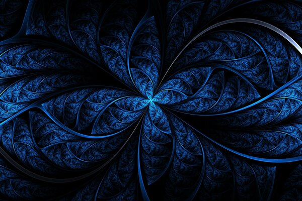 Blue cetok of unusual shape made of material