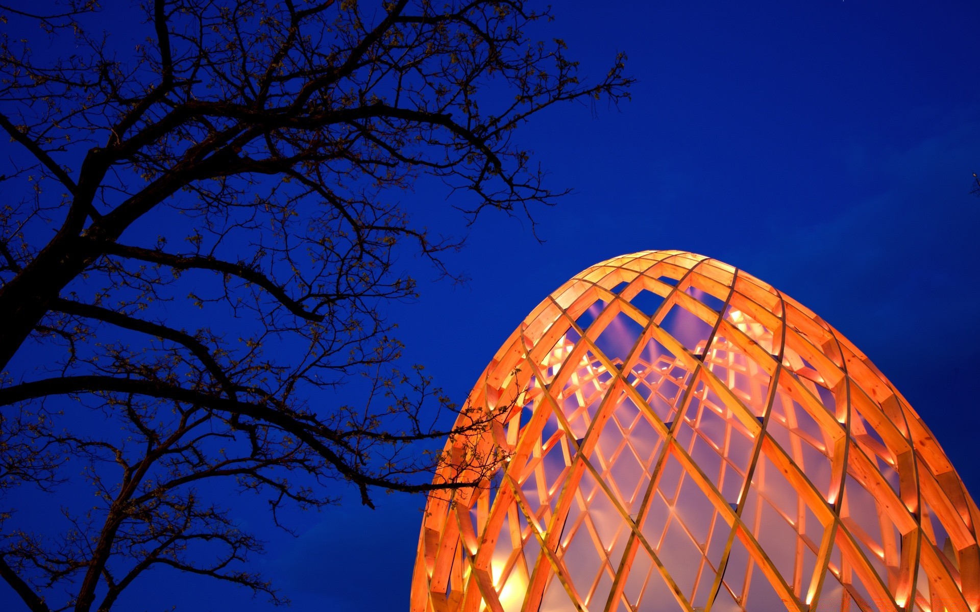 house and comfort moon sky tree