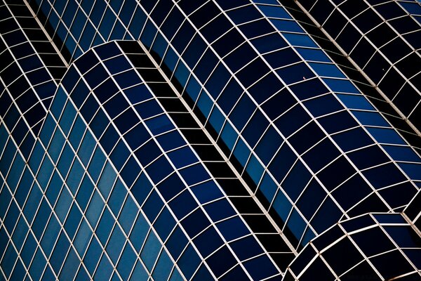 A geometric figure or a high-rise in a modern style