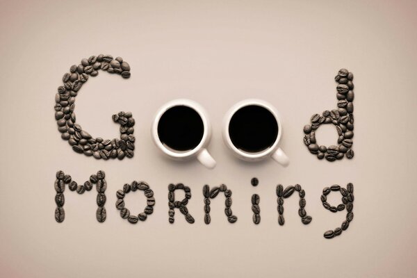 Good morning from coffee beans