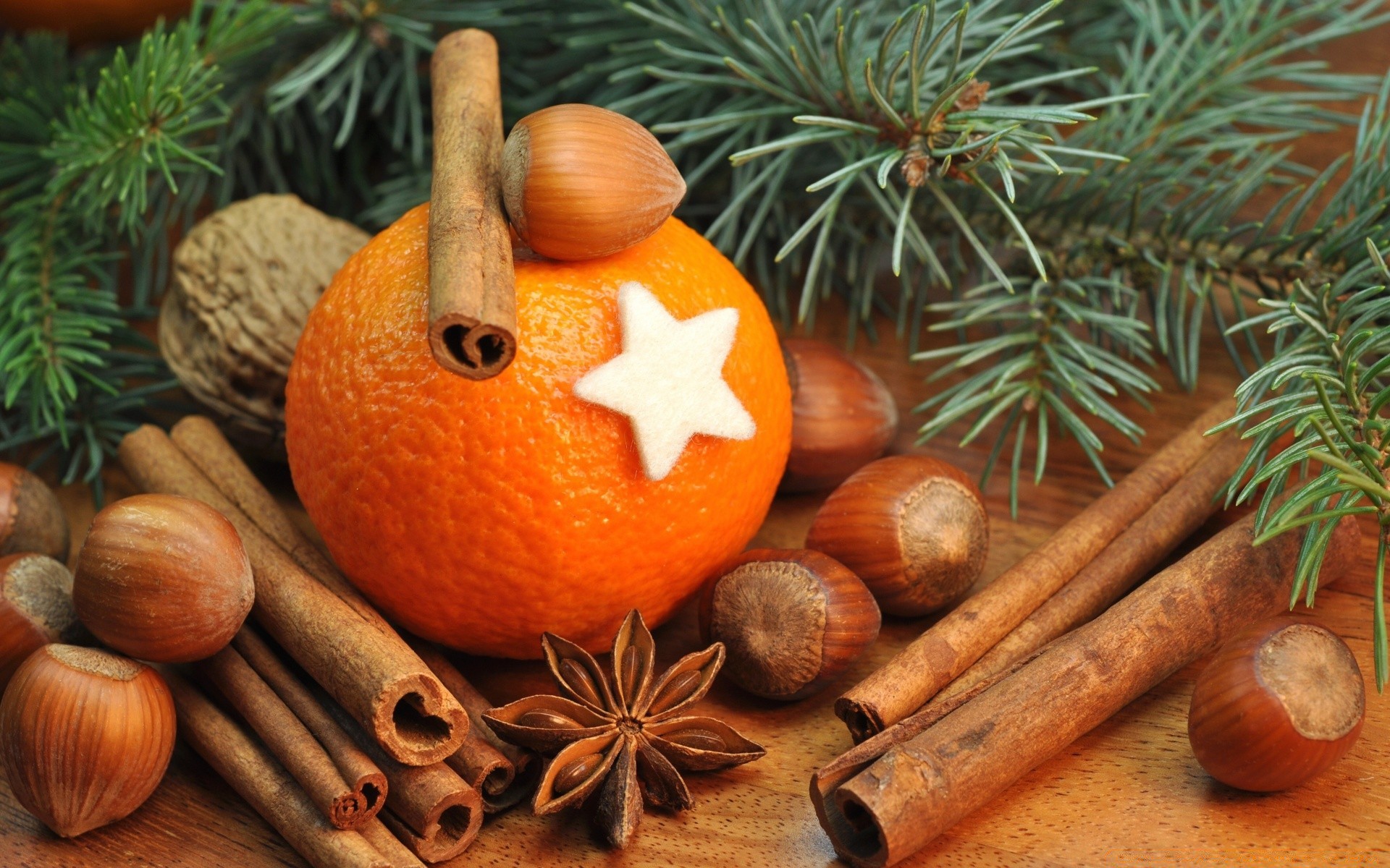 fruit christmas cinnamon food wood wooden spice winter advent group aromatic table anise rustic apple decoration stick cooking close-up