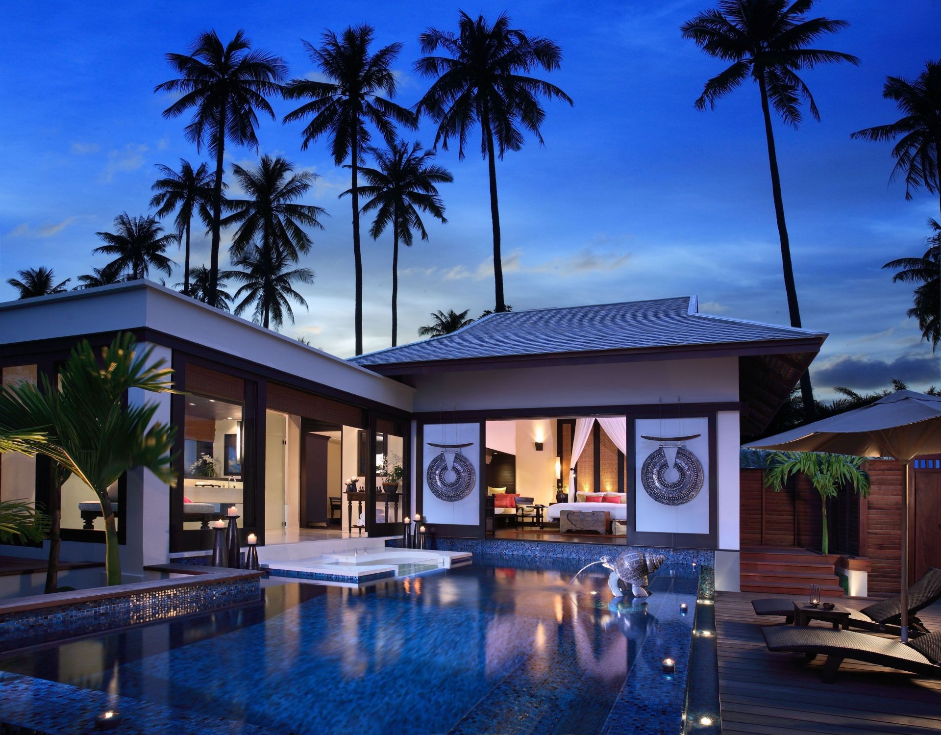 pools hotel palm resort pool luxury swimming pool vacation beach tropical travel chair coconut seashore island paradise ocean exotic villa poolside