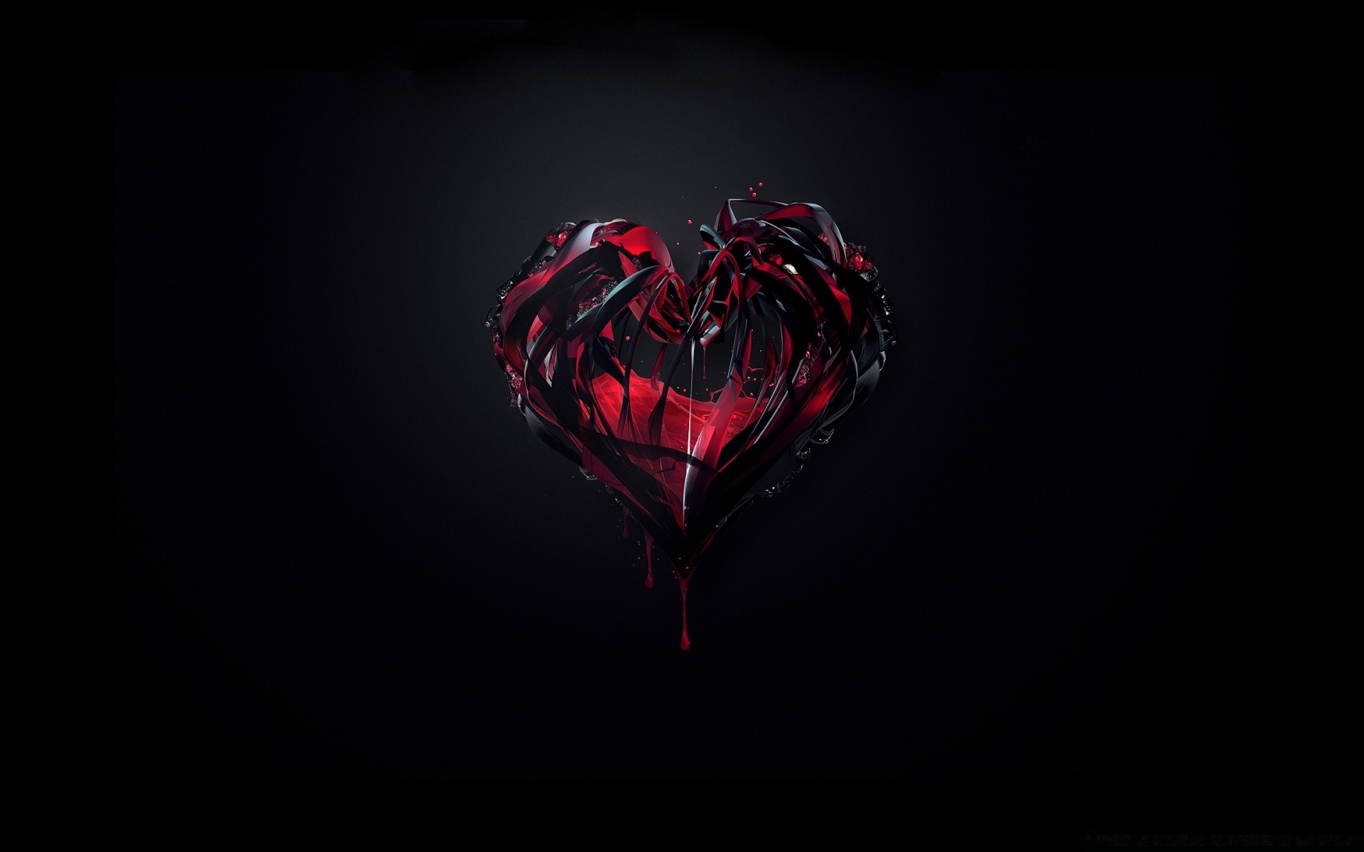 hearts flame dark art smoke desktop shape abstract