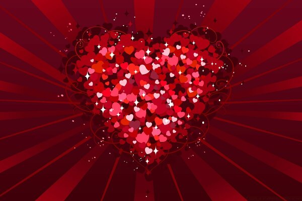 A heart filled with little hearts